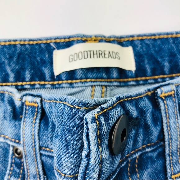 Goodthreads Straight Fit Jean Blue Destroyed New - Picture 6 of 8